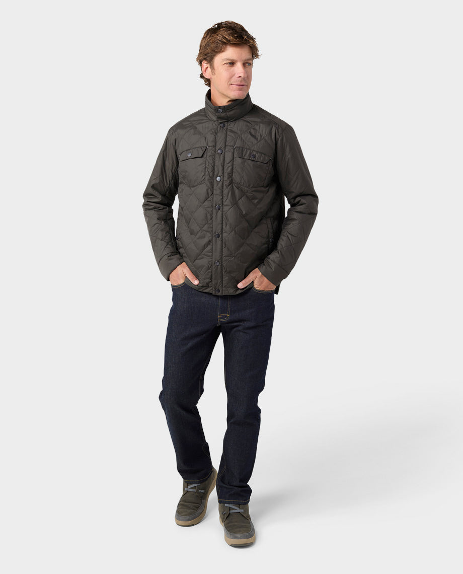 Chemise boutonnée isolée pour hommes