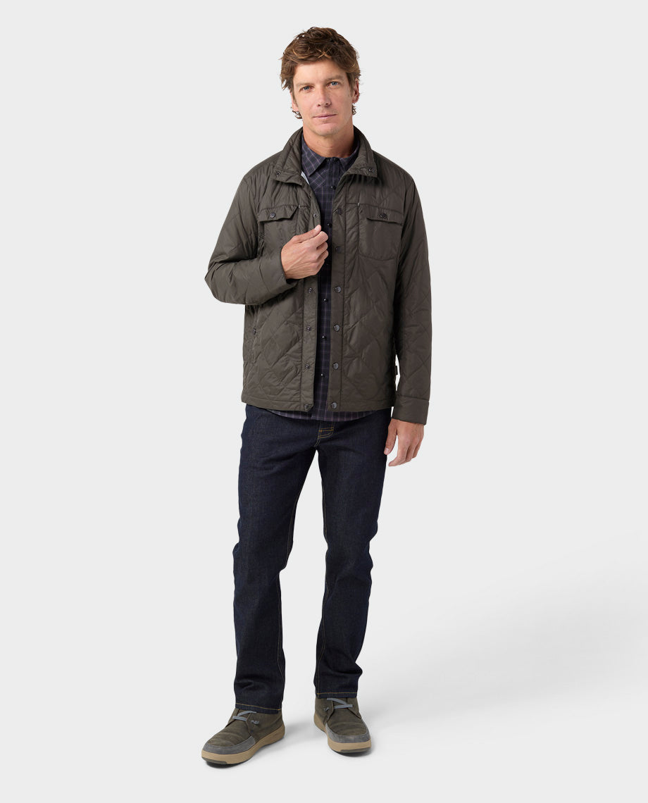 Chemise boutonnée isolée pour hommes