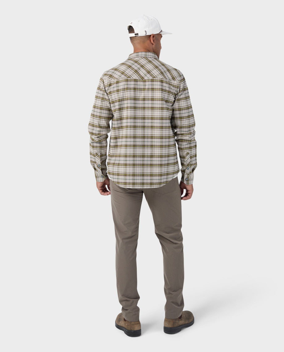 Chemise de flanelle mi-épaisse pour homme
