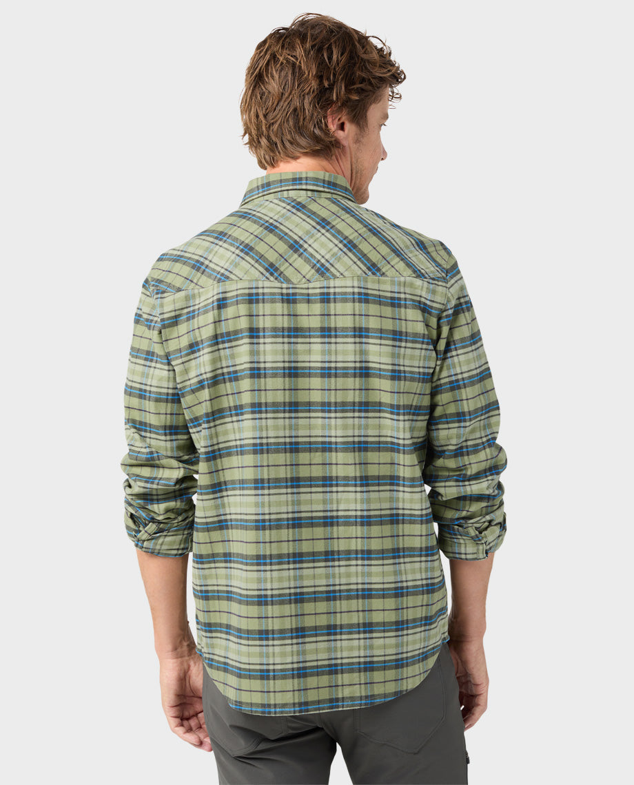 Chemise de flanelle mi-épaisse pour homme