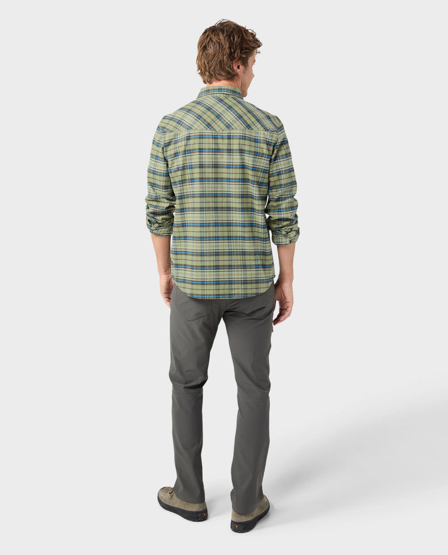 Chemise de flanelle mi-épaisse pour homme