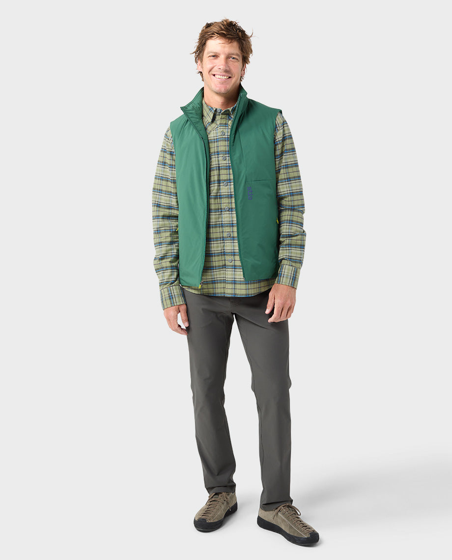 Chemise de flanelle mi-épaisse pour homme