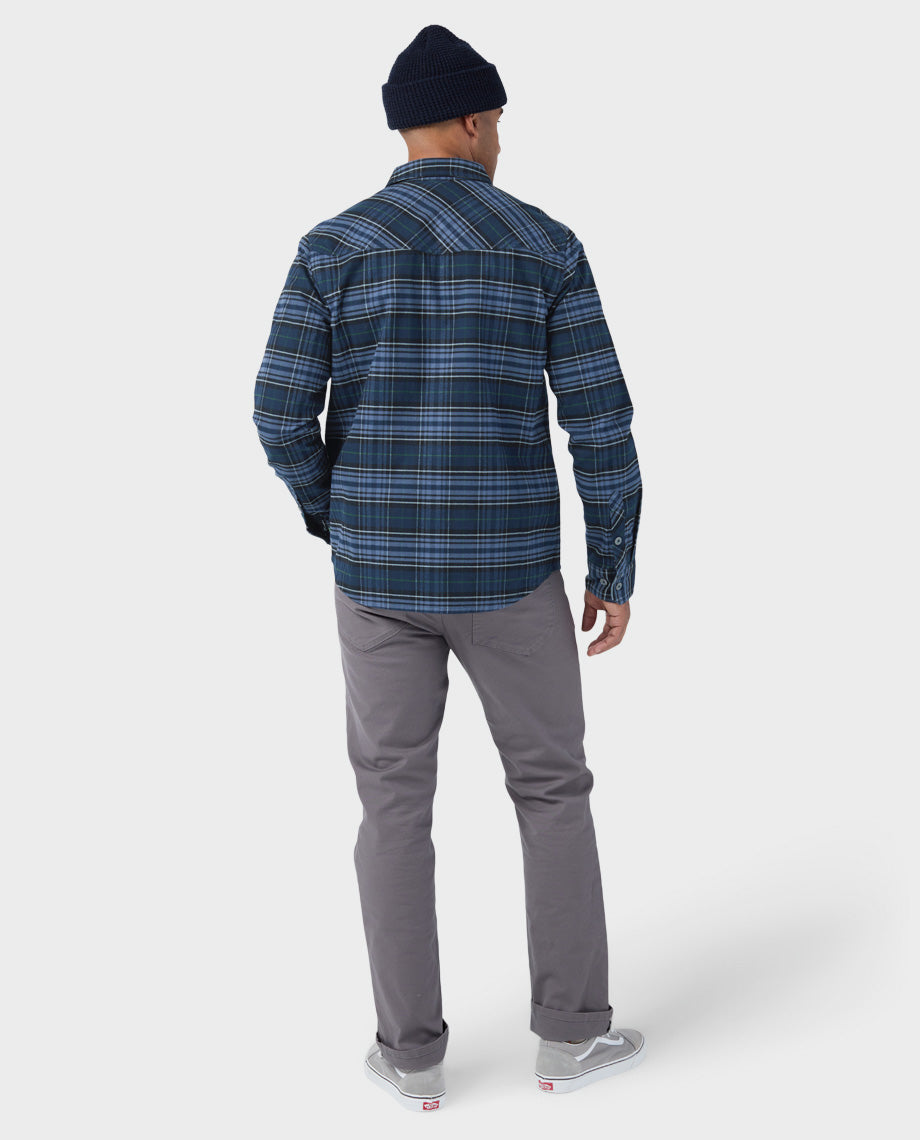 Chemise de flanelle mi-épaisse pour homme