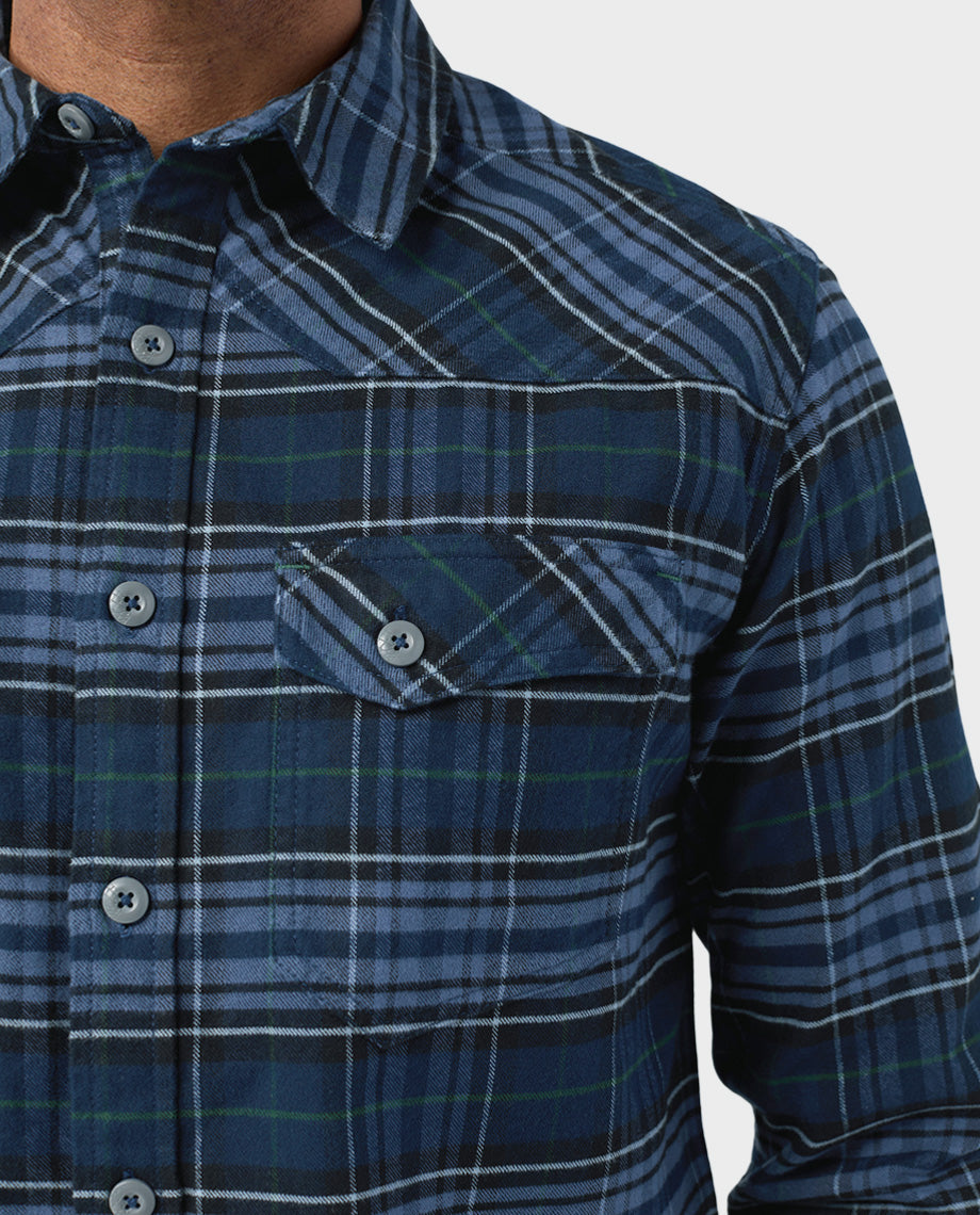 Chemise de flanelle mi-épaisse pour homme