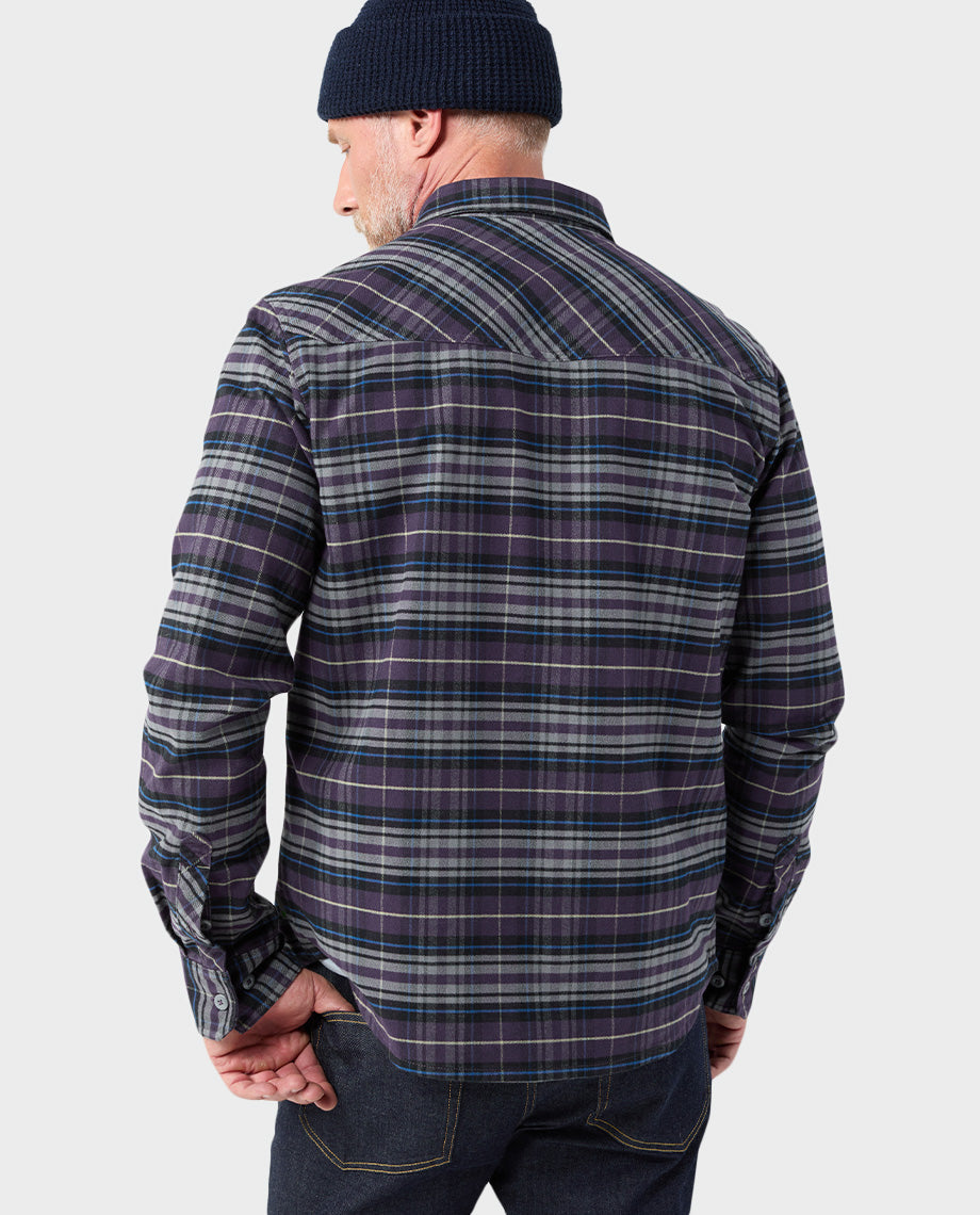 Chemise de flanelle mi-épaisse pour homme