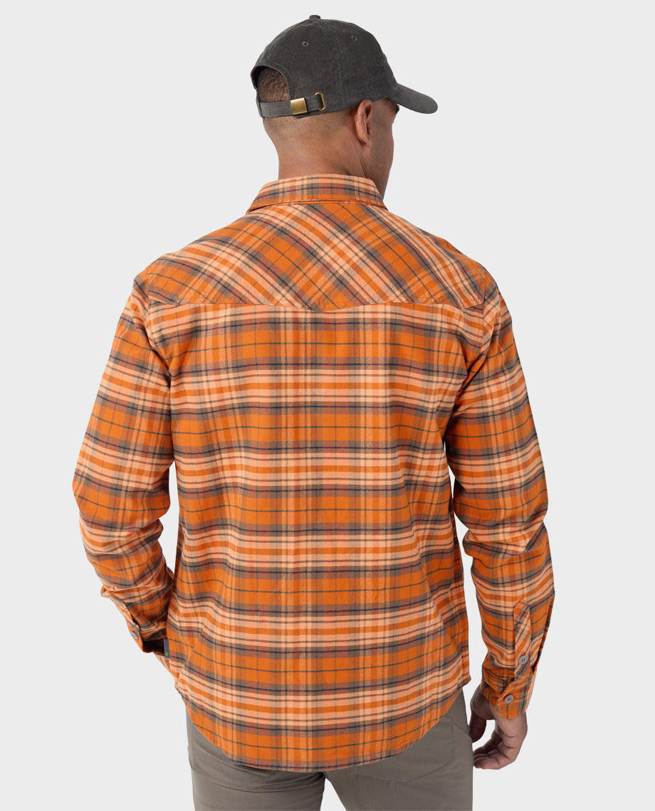 Chemise de flanelle mi-épaisse pour homme