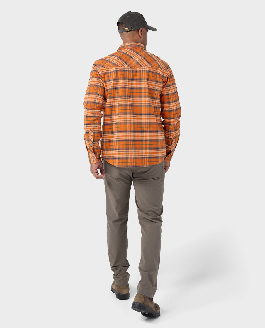 Chemise de flanelle mi-épaisse pour homme