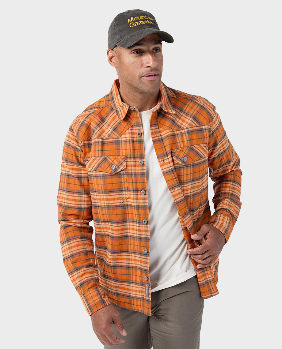 Chemise de flanelle mi-épaisse pour homme