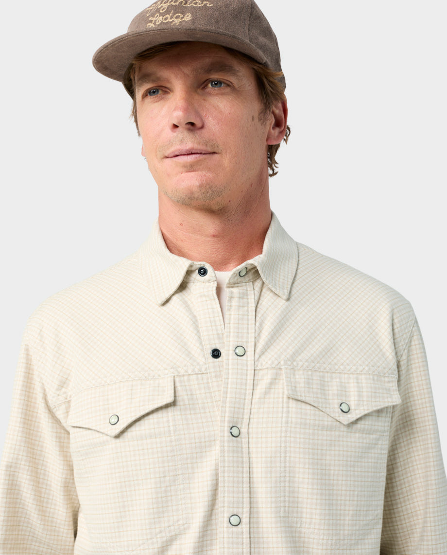 Chemise en flanelle de poids moyen pour homme