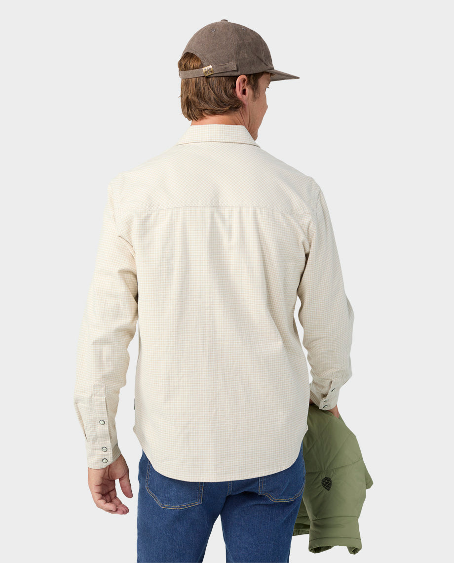 Chemise en flanelle de poids moyen pour homme