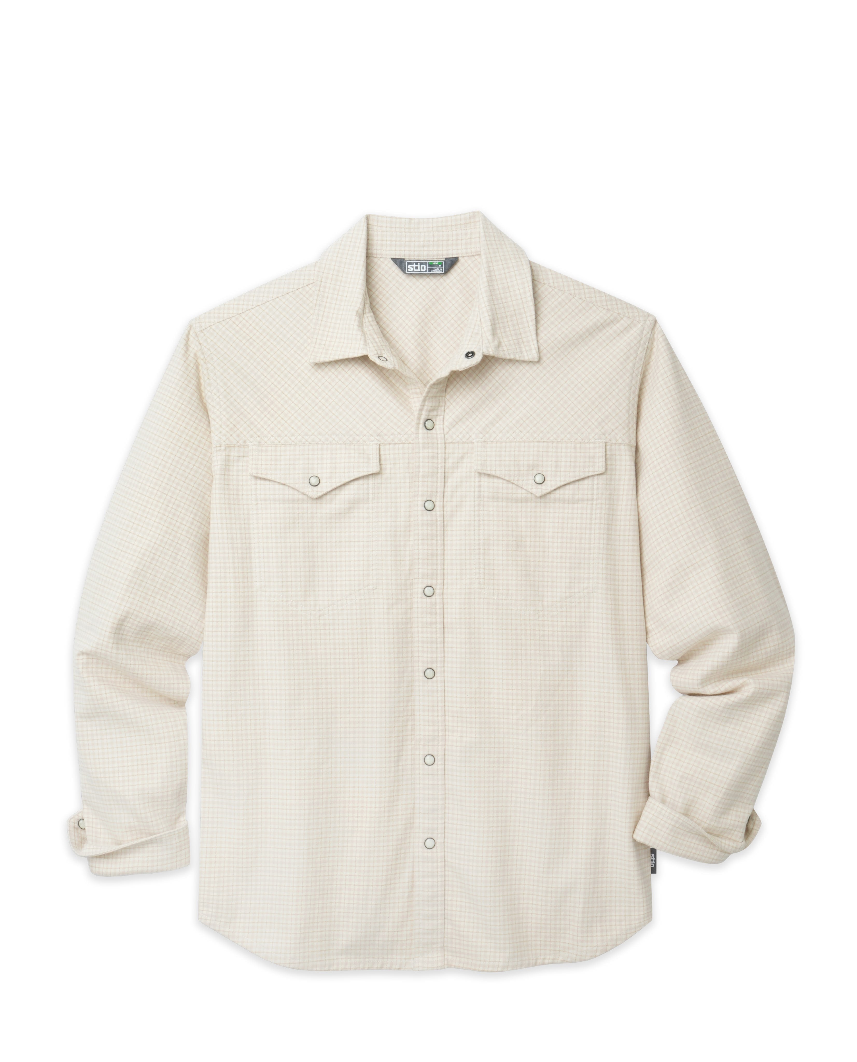 Chemise en flanelle de poids moyen pour homme
