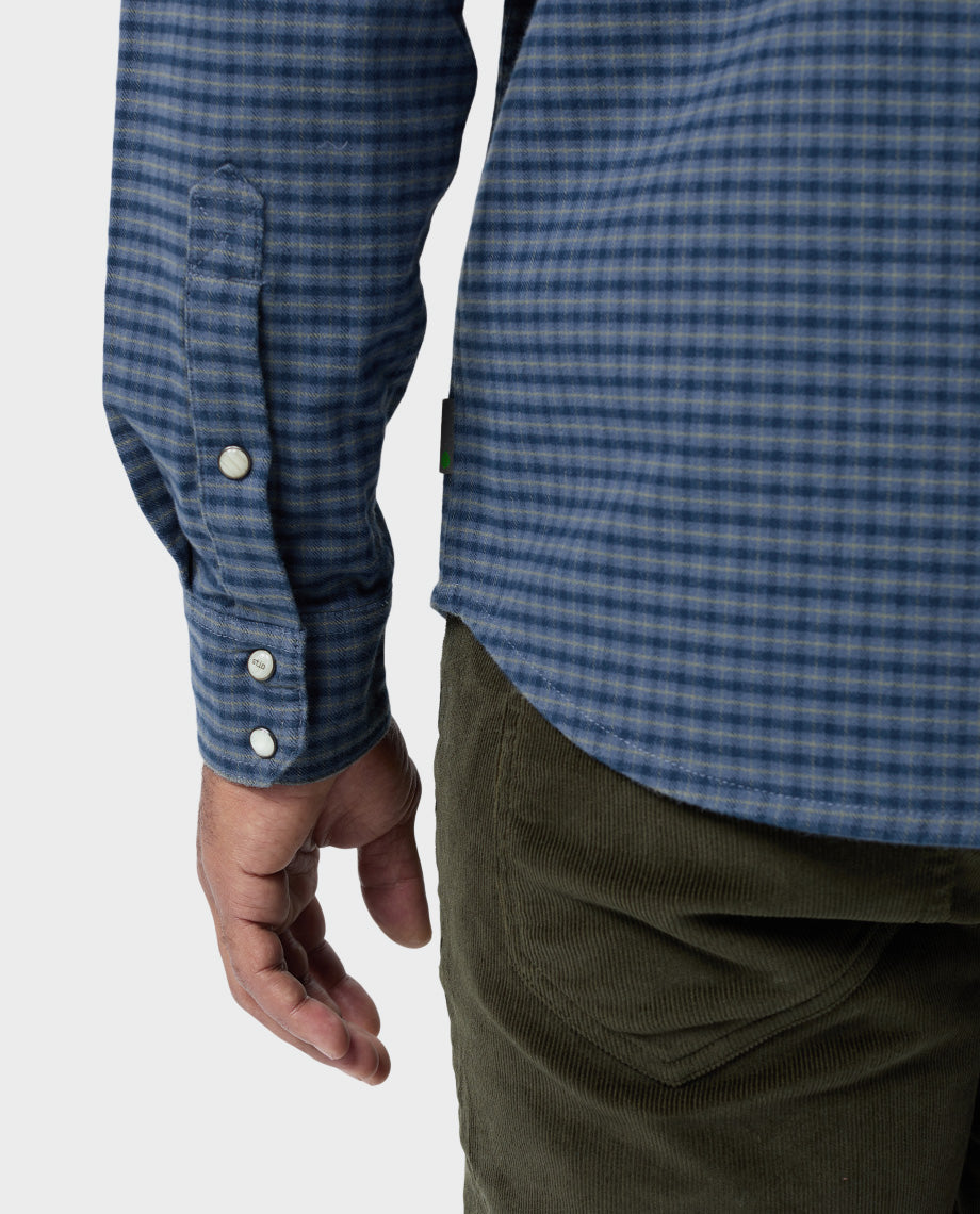 Chemise en flanelle de poids moyen pour homme