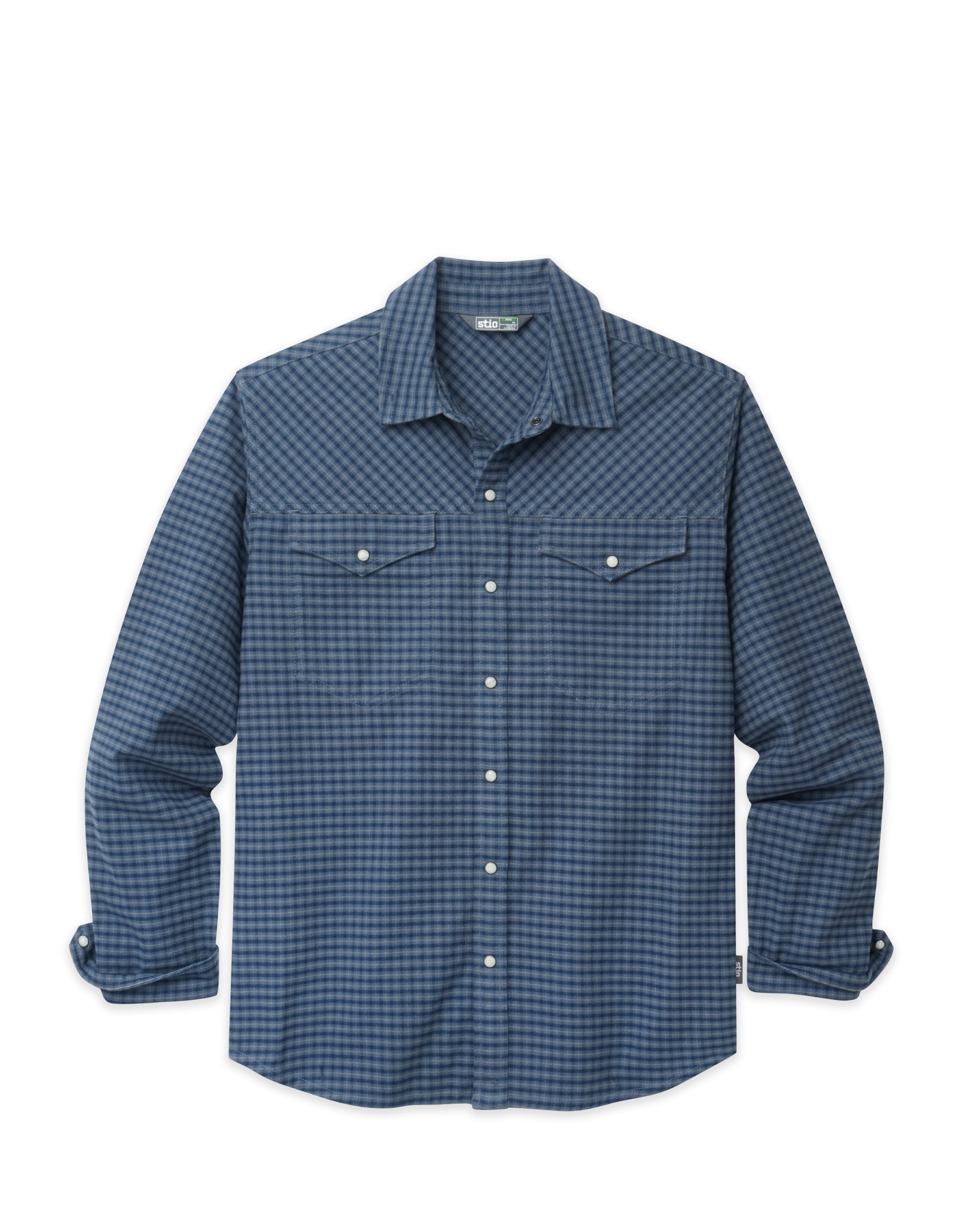 Chemise en flanelle de poids moyen pour homme