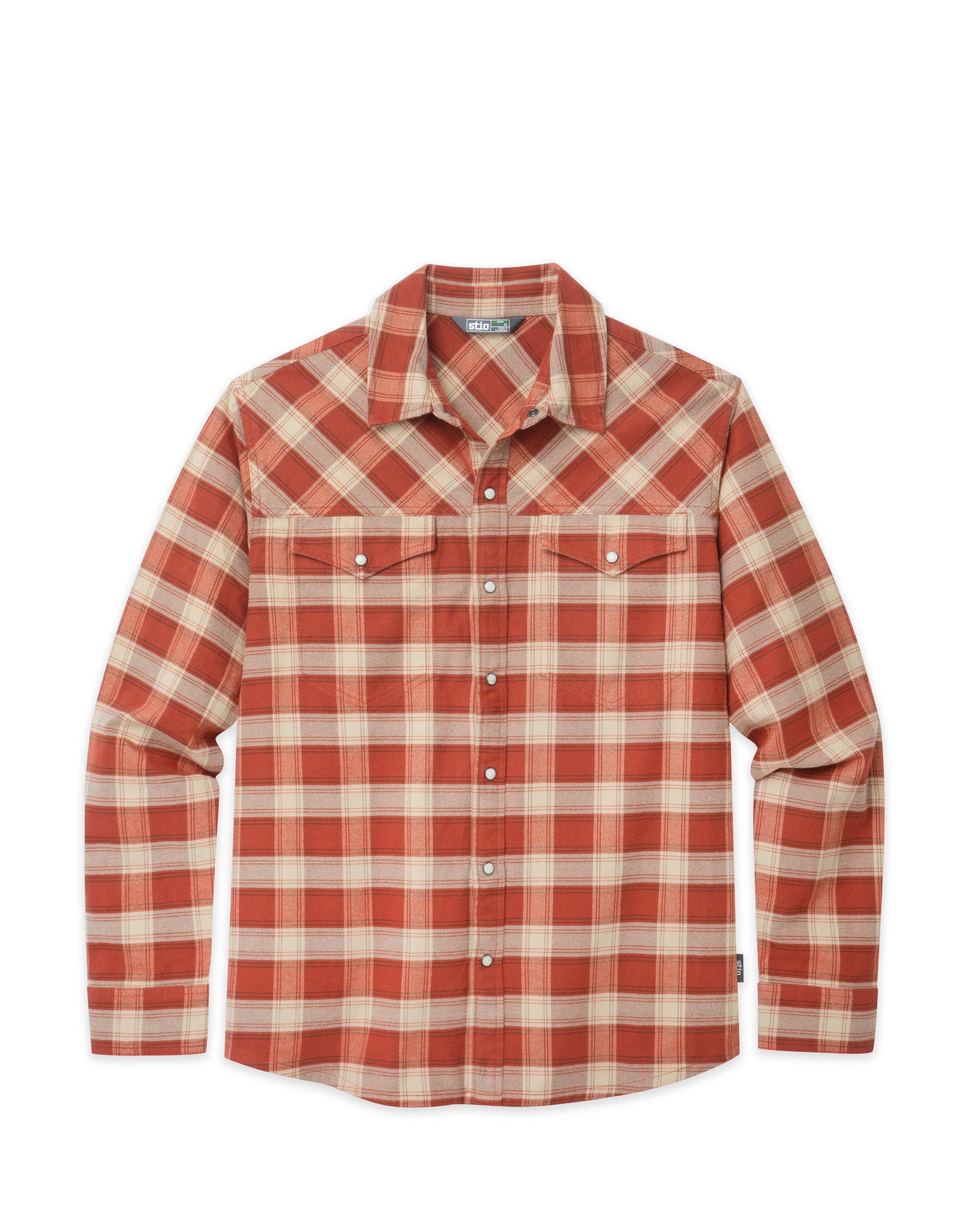 Chemise en flanelle de poids moyen pour homme