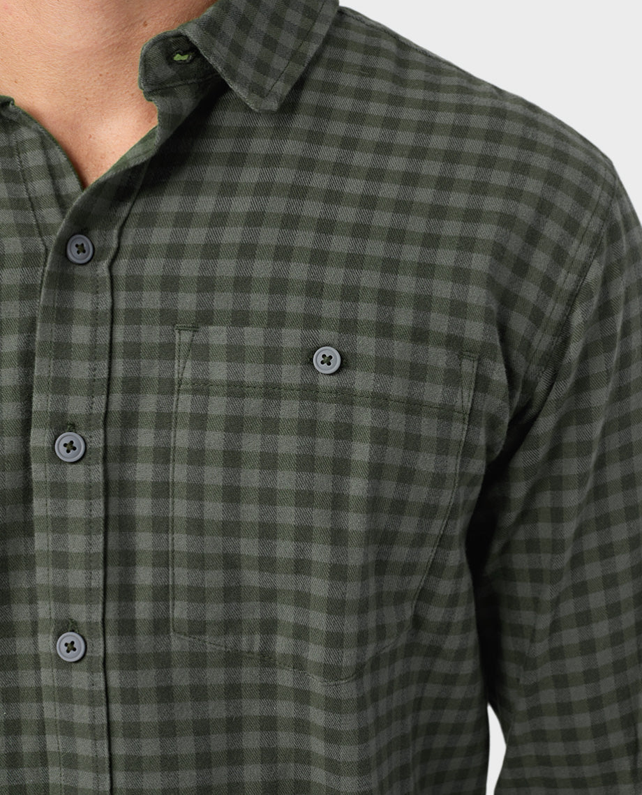 Chemise légère en flanelle extensible pour homme