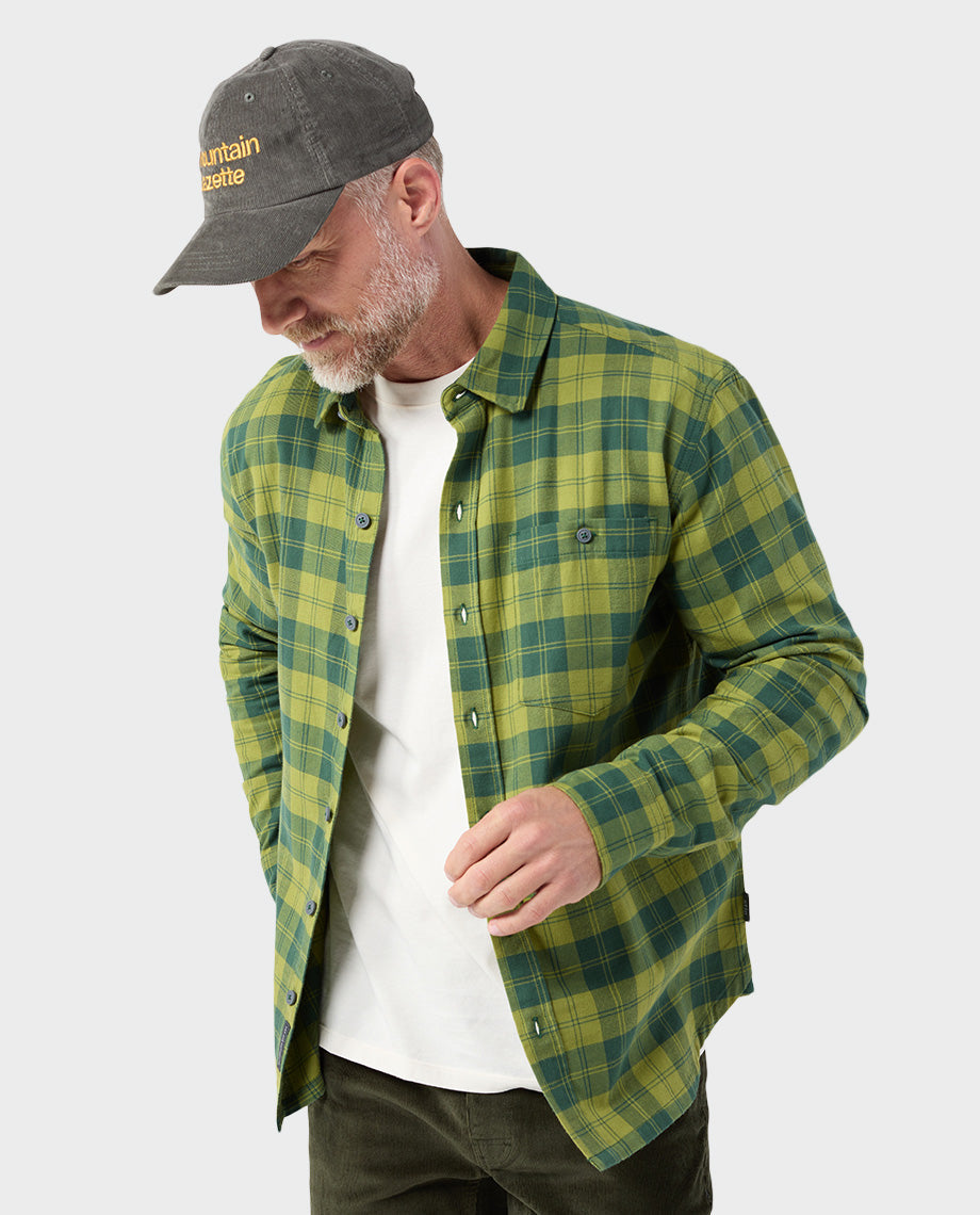 Chemise légère en flanelle extensible pour homme
