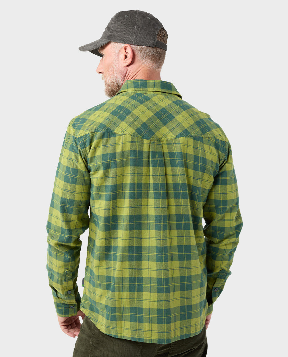 Chemise légère en flanelle extensible pour homme