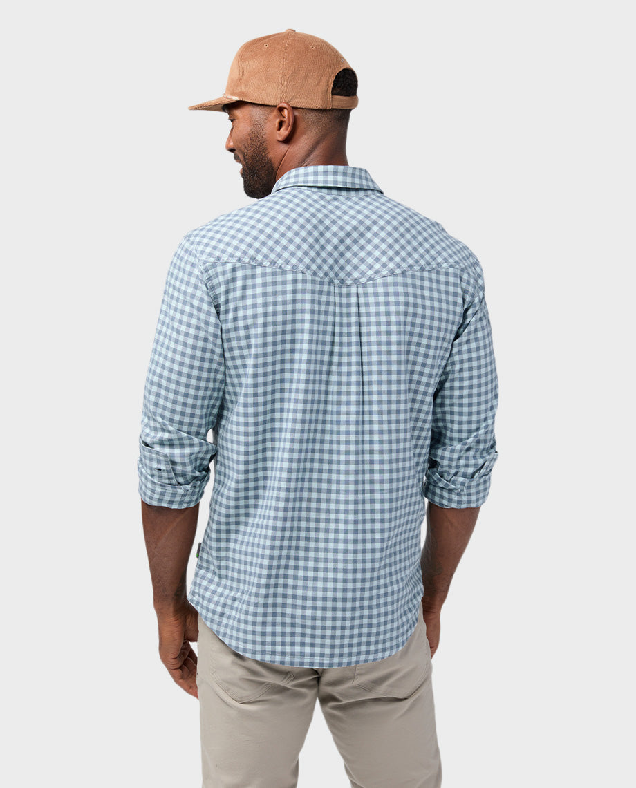 Chemise légère en flanelle extensible pour homme