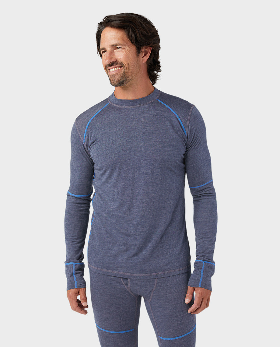 T-shirt de quart à manches longues léger pour hommes
