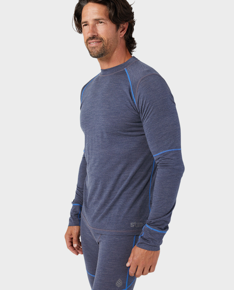 T-shirt de quart à manches longues léger pour hommes