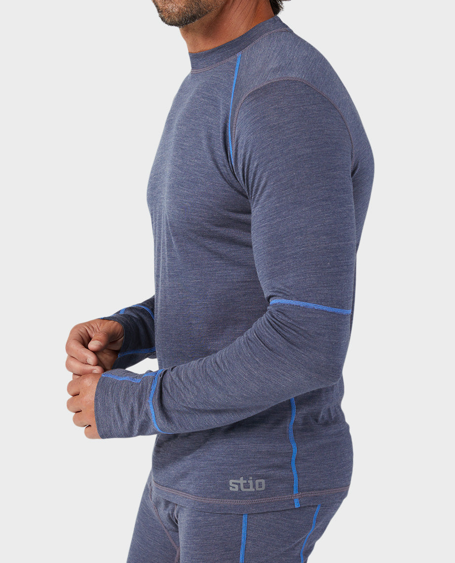 T-shirt de quart à manches longues léger pour hommes