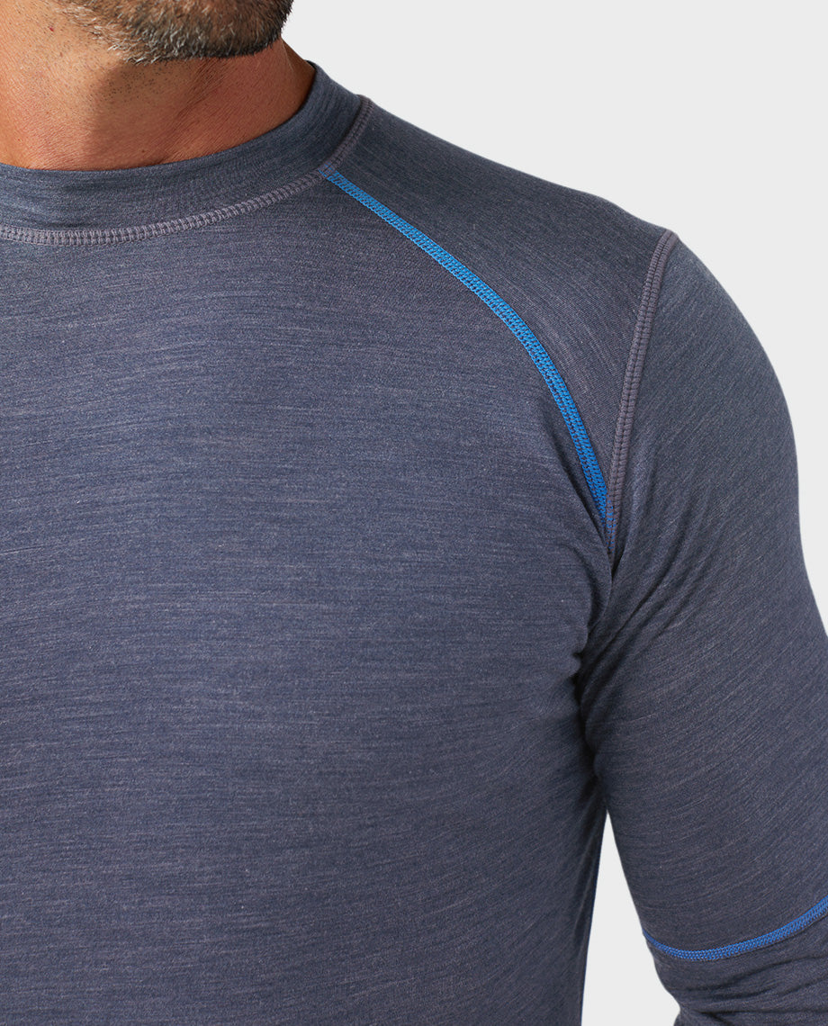 T-shirt de quart à manches longues léger pour hommes