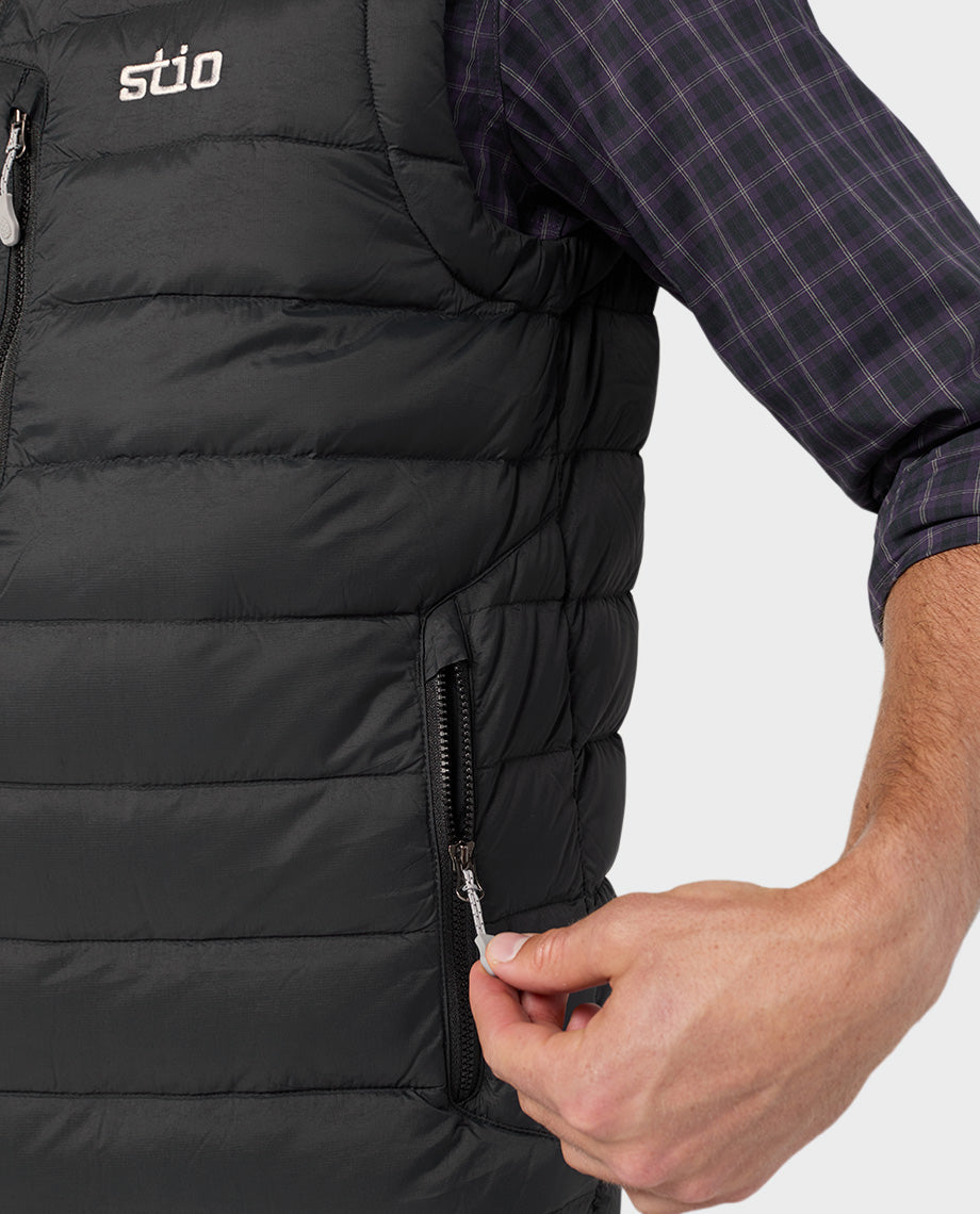 Doudoune sans manches à capuche pour homme
