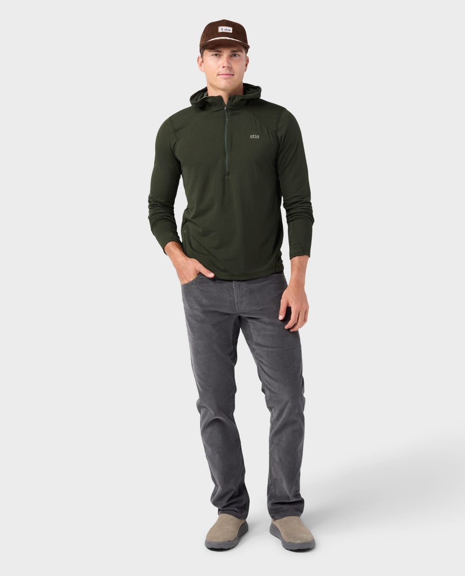 Haut à capuche demi-zippé Power Grid pour homme