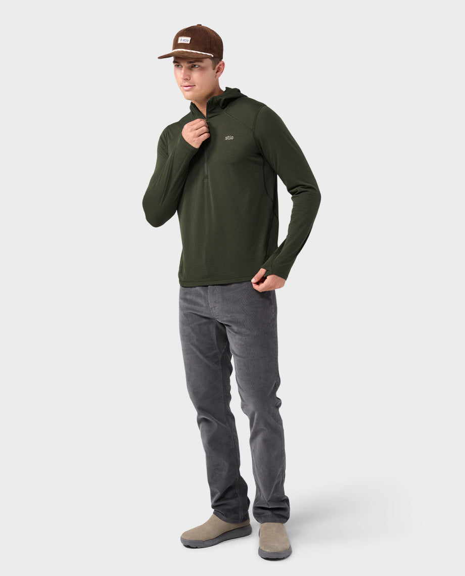 Haut à capuche demi-zippé Power Grid pour homme