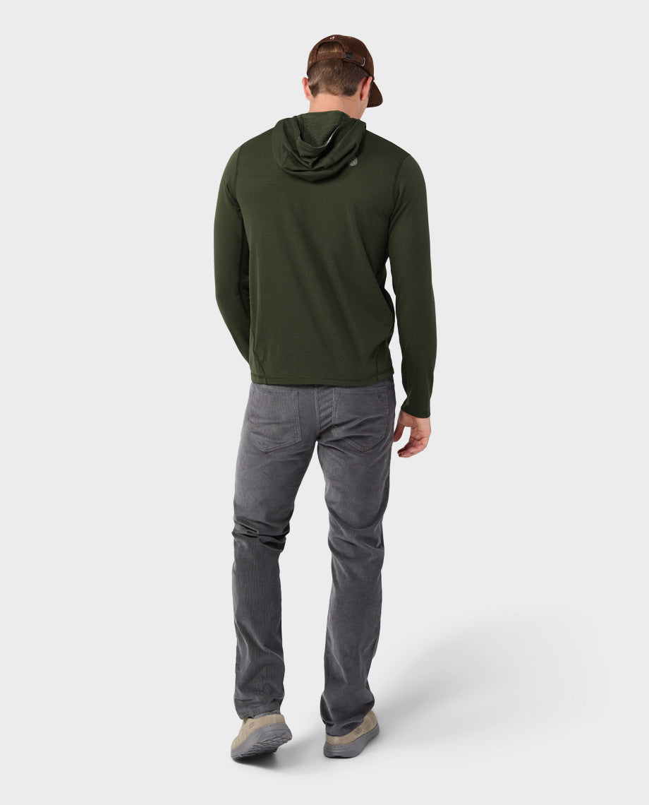 Haut à capuche demi-zippé Power Grid pour homme