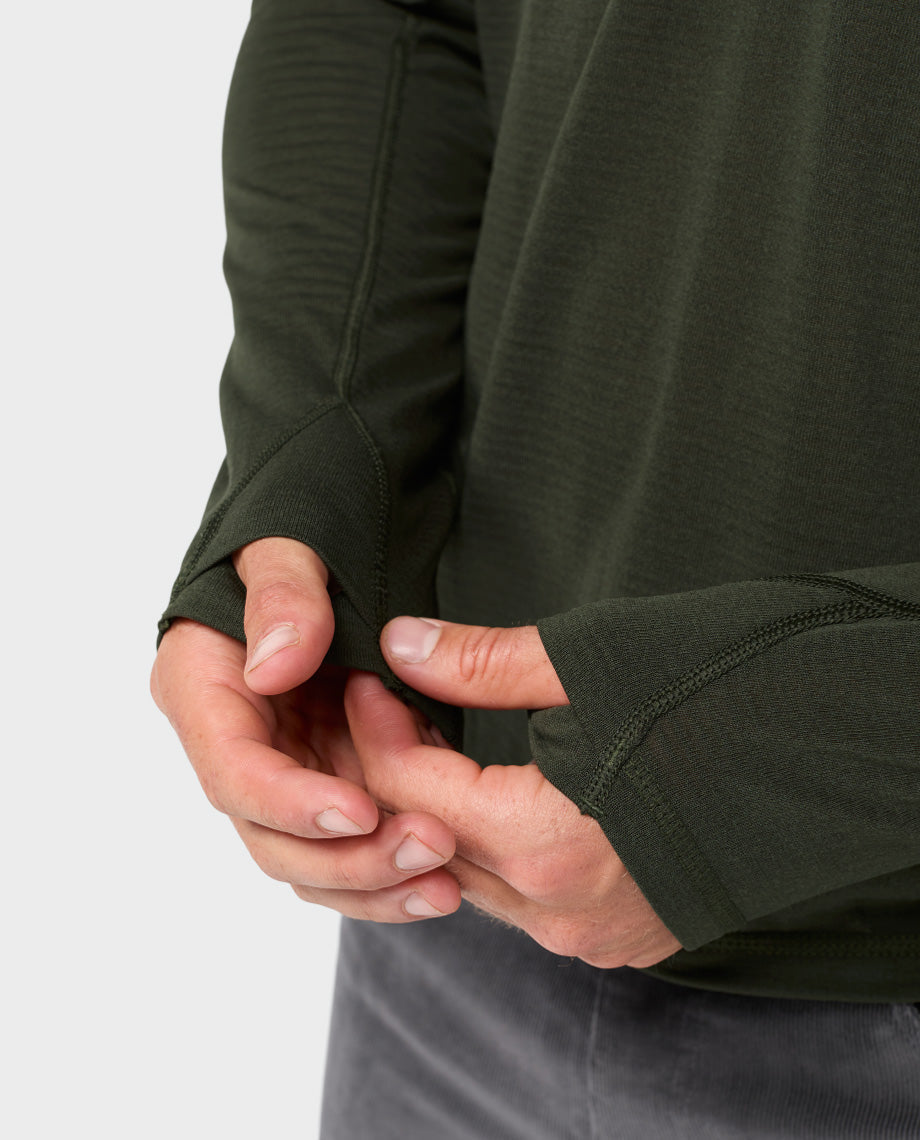 Haut à capuche demi-zippé Power Grid pour homme