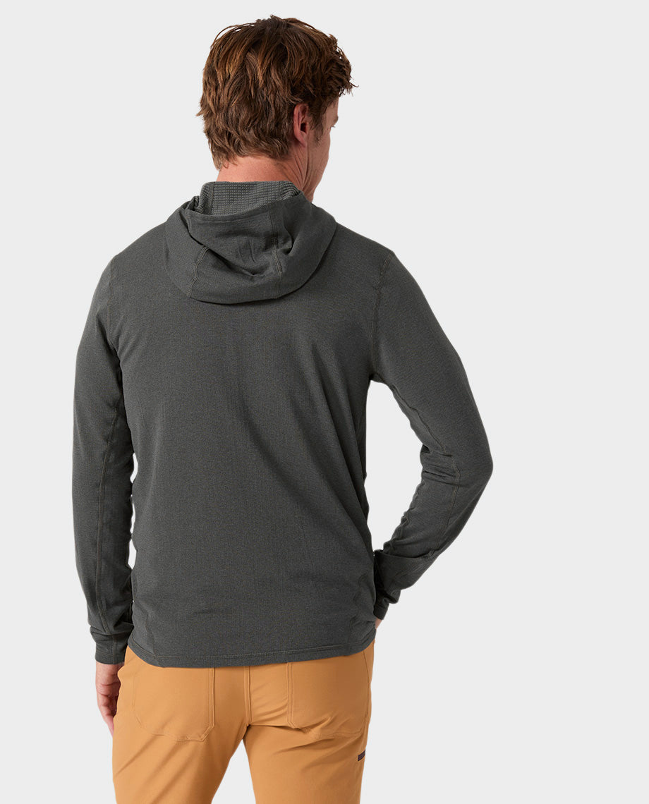 Haut à capuche demi-zippé Power Grid pour homme