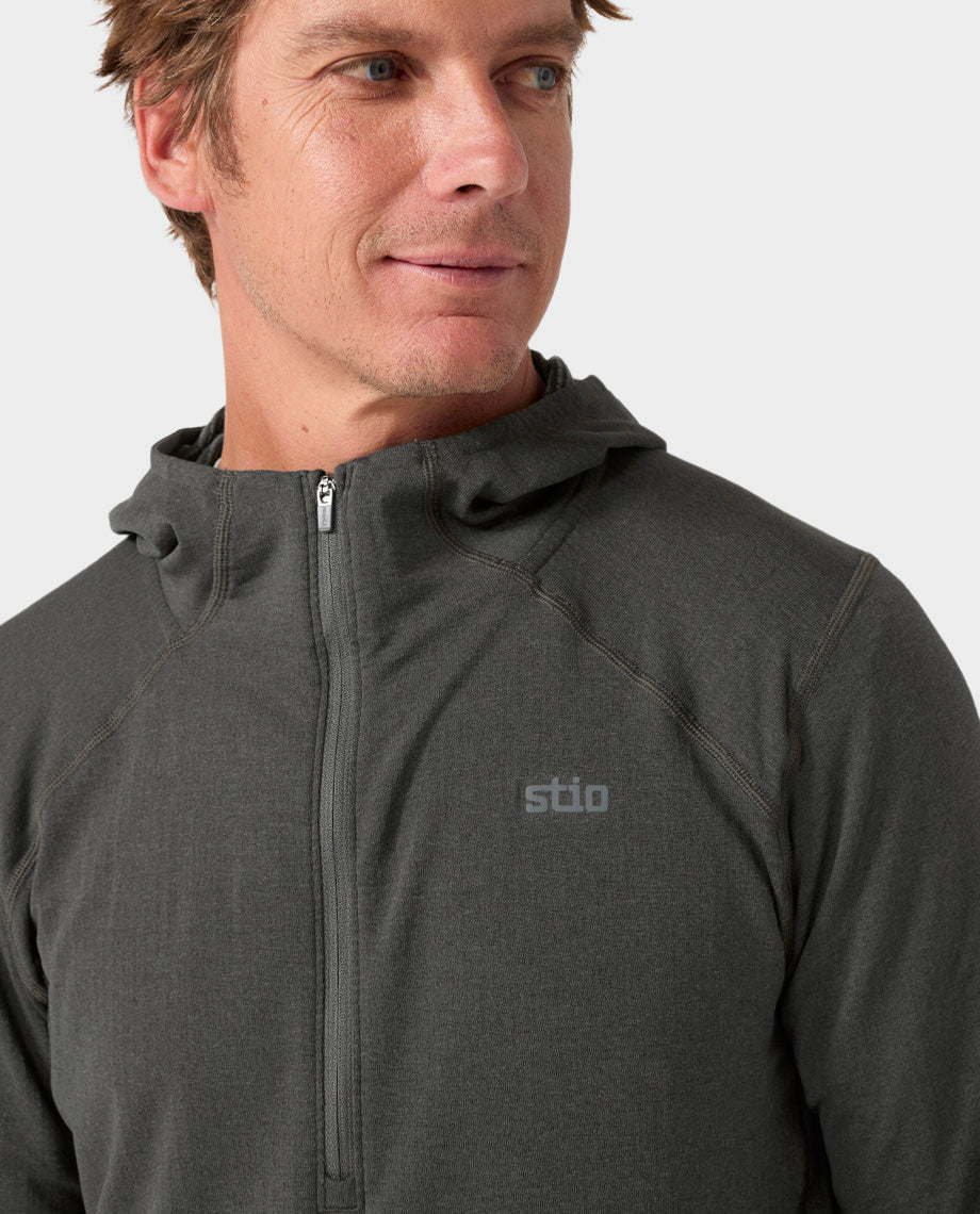 Haut à capuche demi-zippé Power Grid pour homme