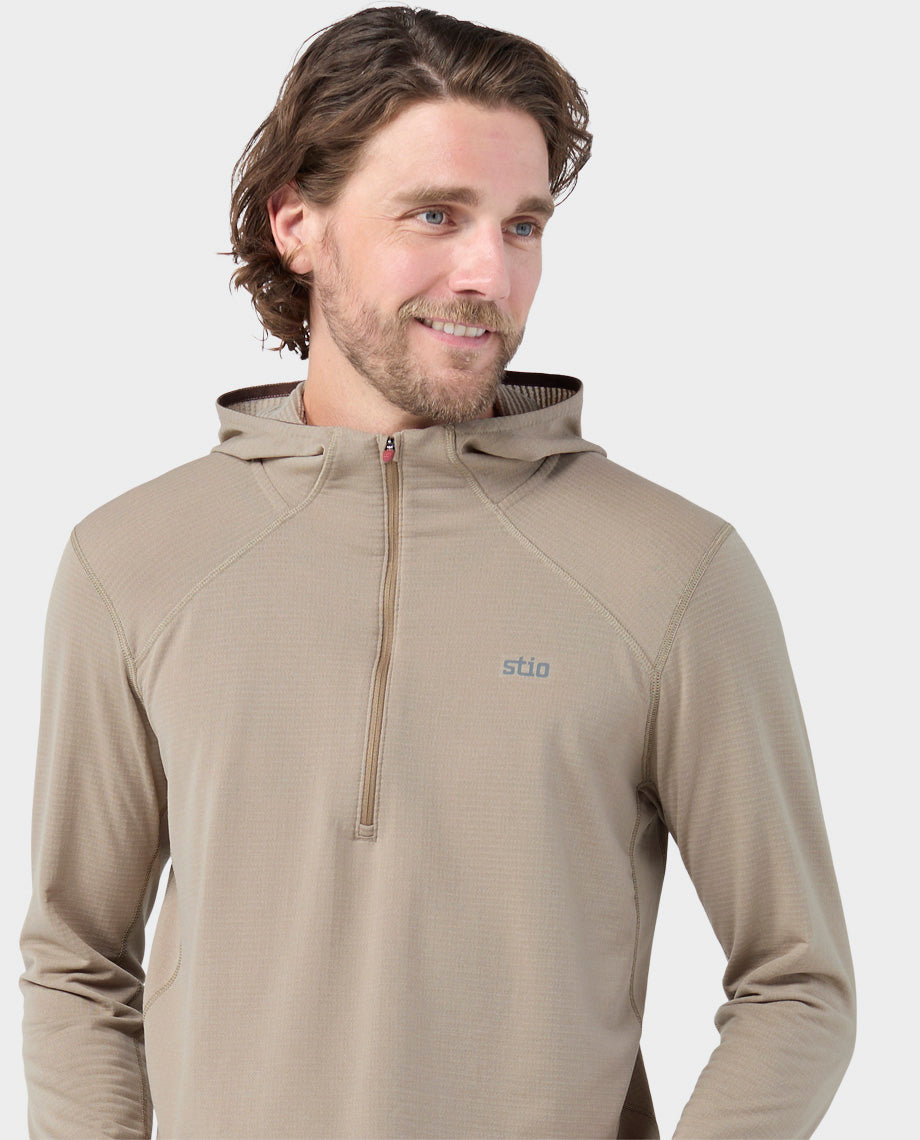 Haut à capuche demi-zippé Power Grid pour homme