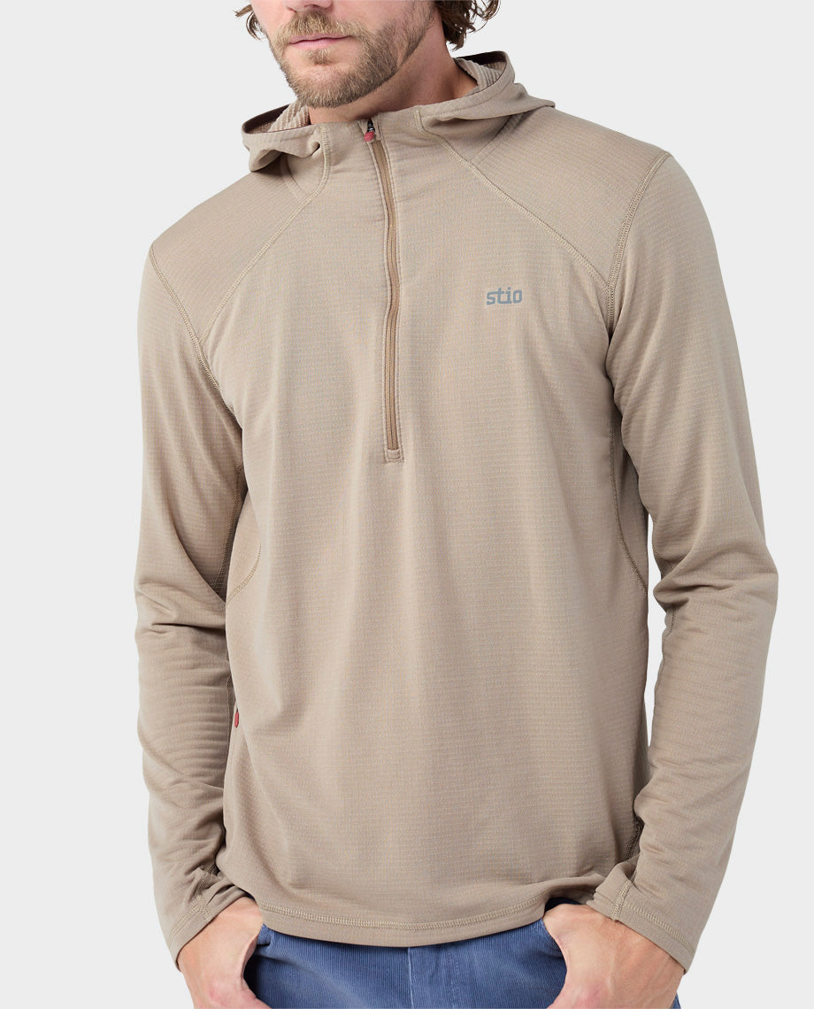 Haut à capuche demi-zippé Power Grid pour homme