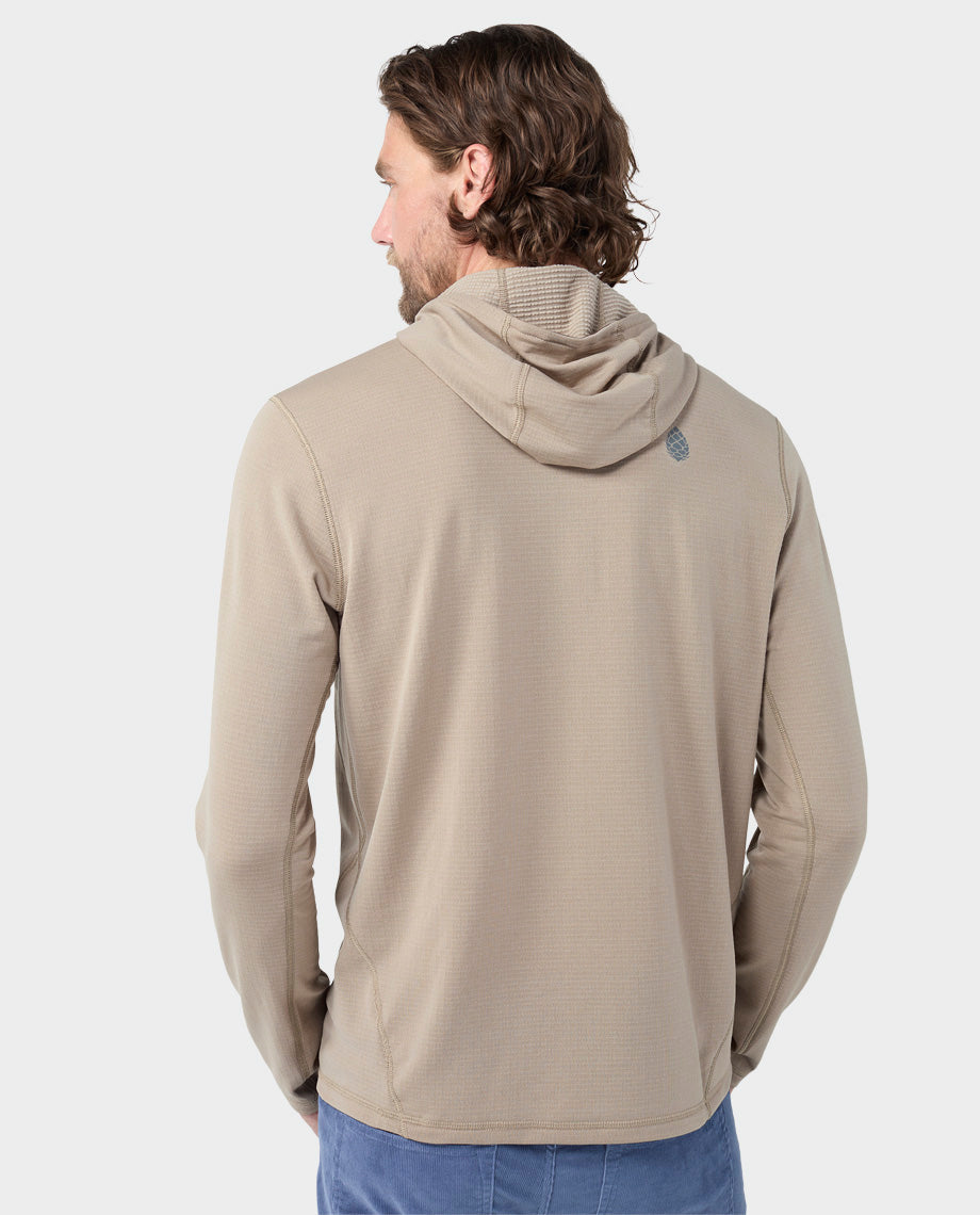 Haut à capuche demi-zippé Power Grid pour homme