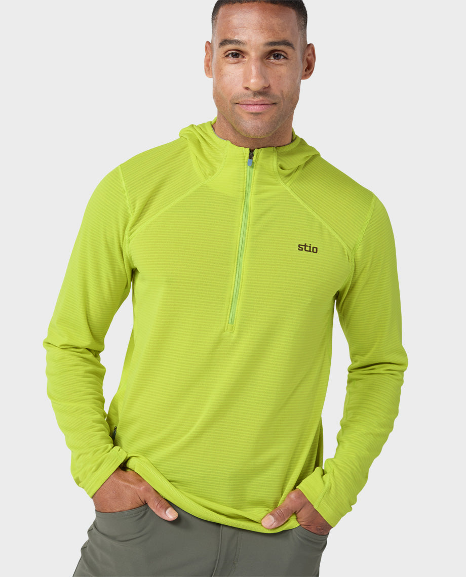 Haut à capuche demi-zippé Power Grid pour homme