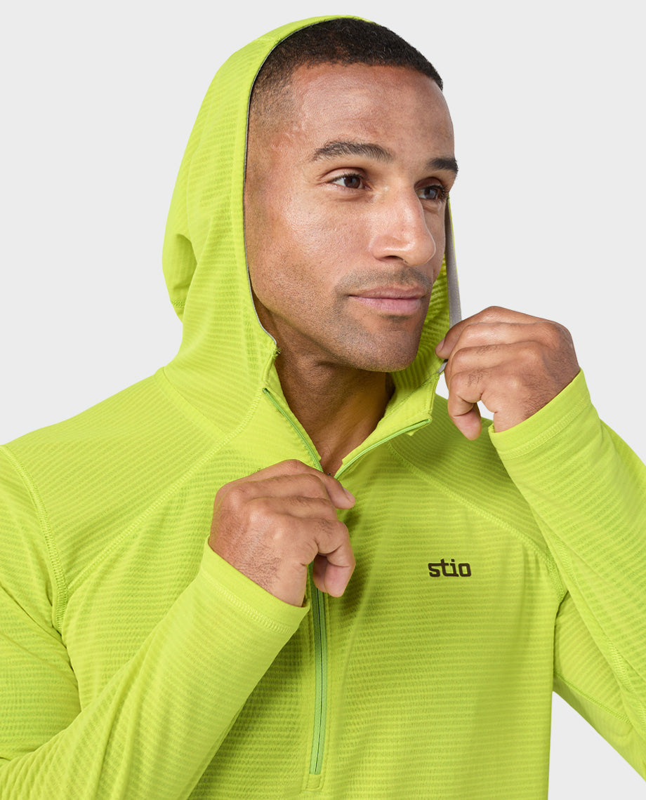 Haut à capuche demi-zippé Power Grid pour homme