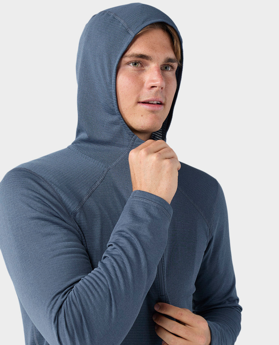 Haut à capuche demi-zippé Power Grid pour homme