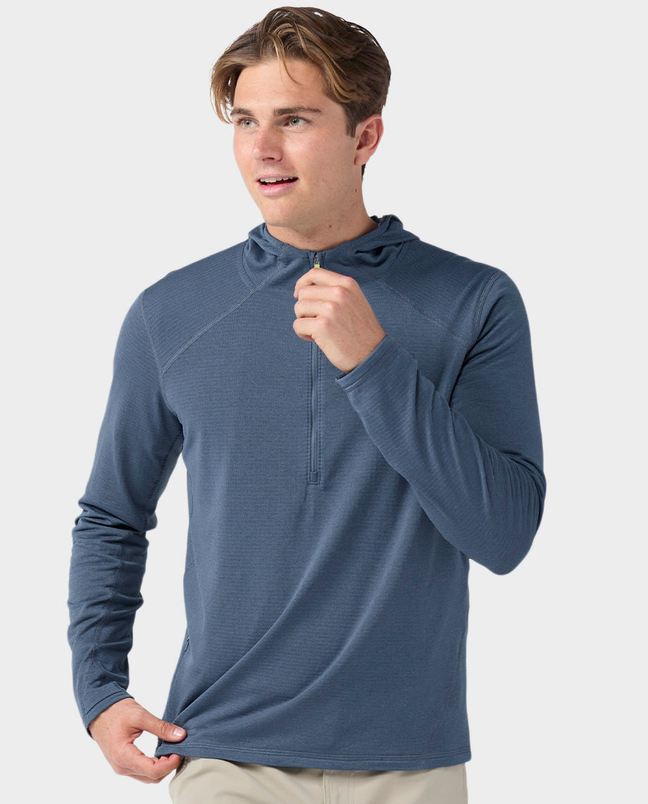 Haut à capuche demi-zippé Power Grid pour homme