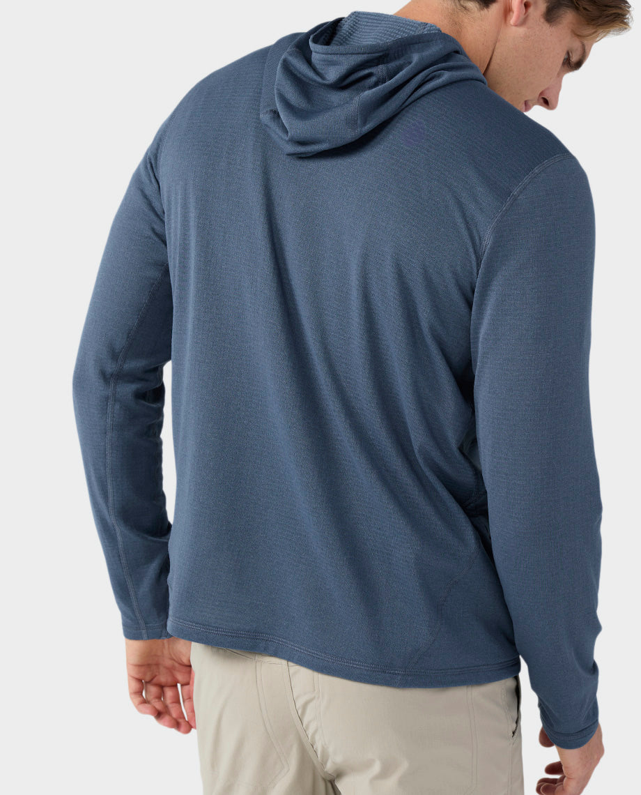 Haut à capuche demi-zippé Power Grid pour homme