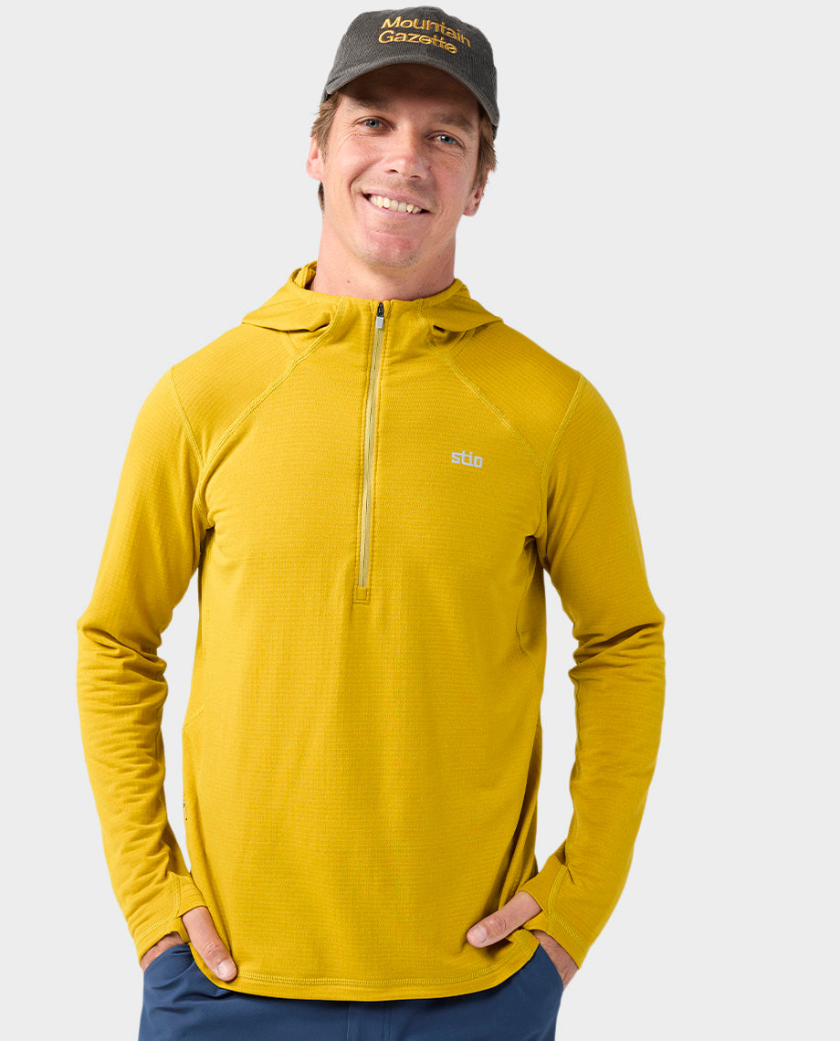 Haut à capuche demi-zippé Power Grid pour homme