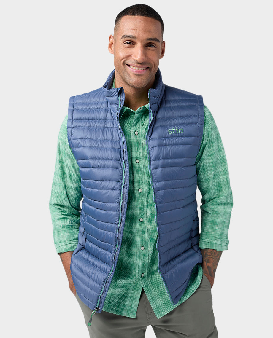 Chemise en seersucker à manches longues pour homme