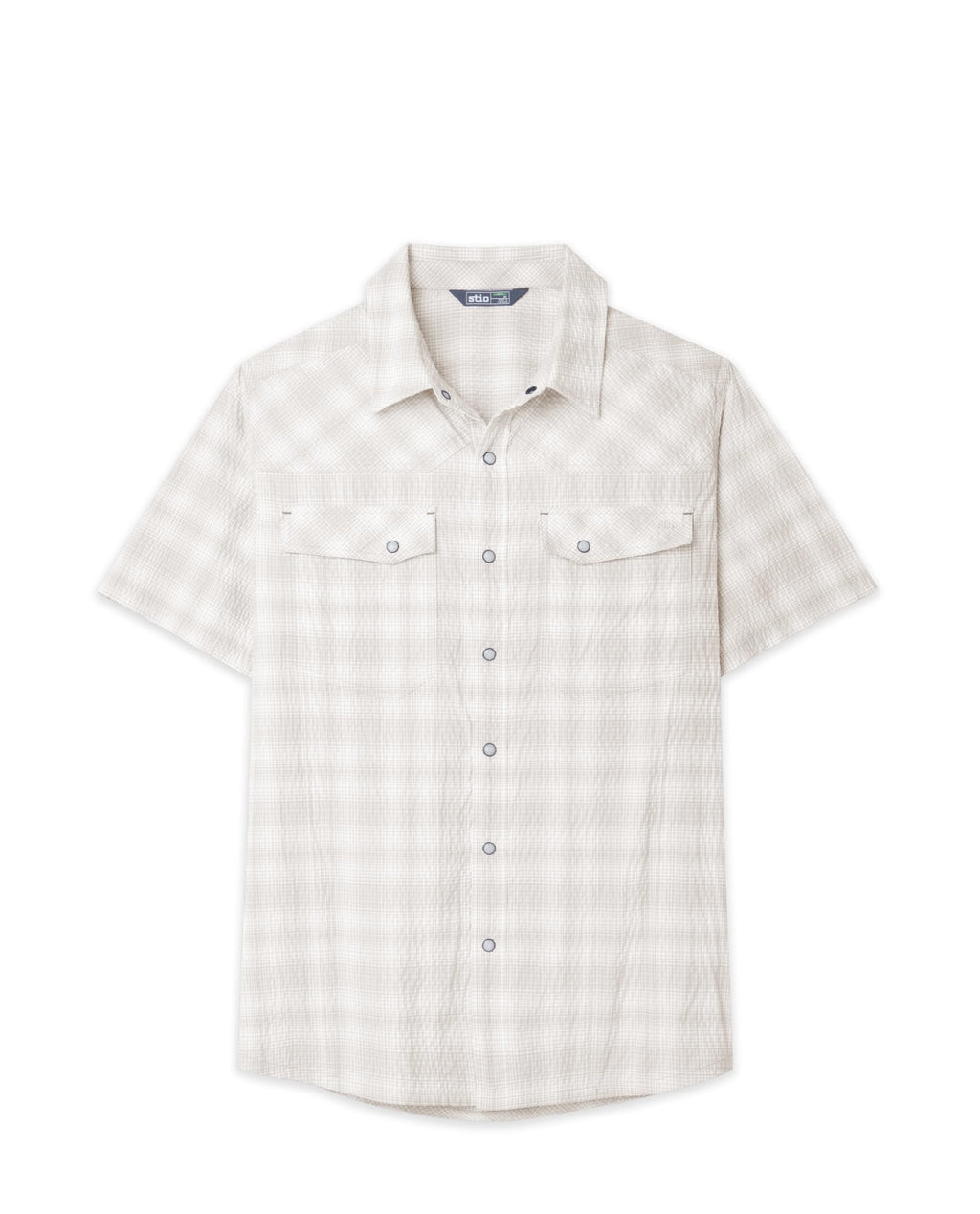 Chemise technique à manches courtes en seersucker pour homme