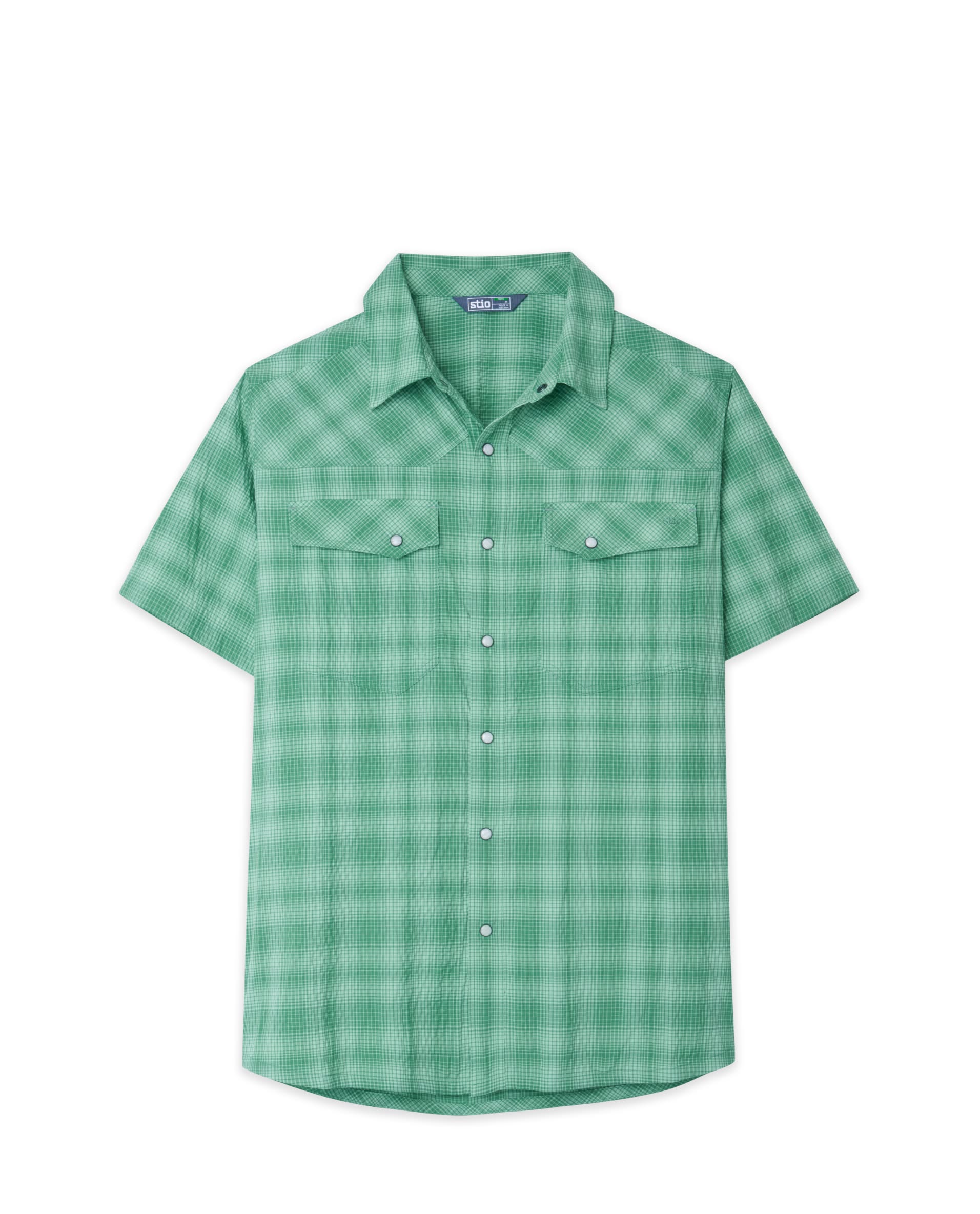 Chemise technique à manches courtes en seersucker pour homme