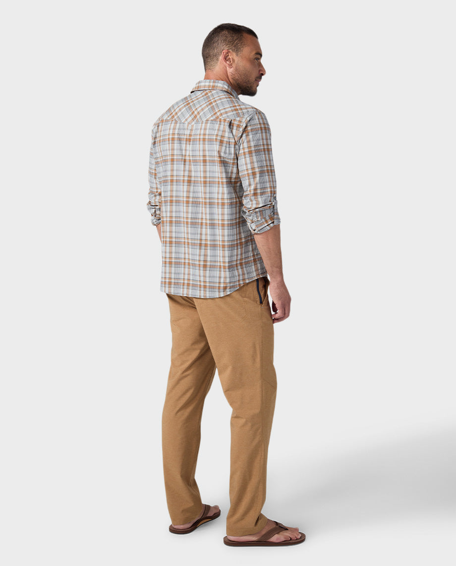 Chemise de pêche à manches longues pour hommes