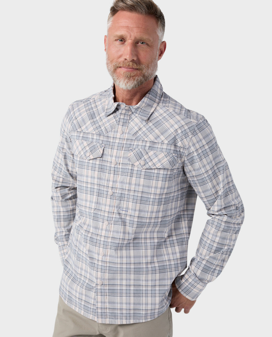 Chemise de pêche à manches longues pour hommes