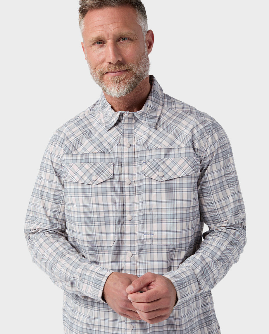 Chemise de pêche à manches longues pour hommes