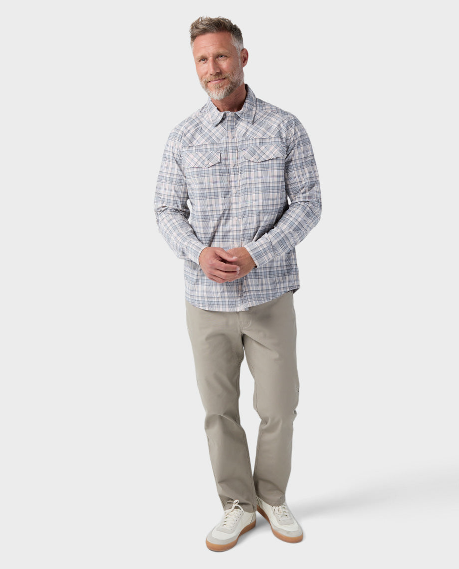 Chemise de pêche à manches longues pour hommes
