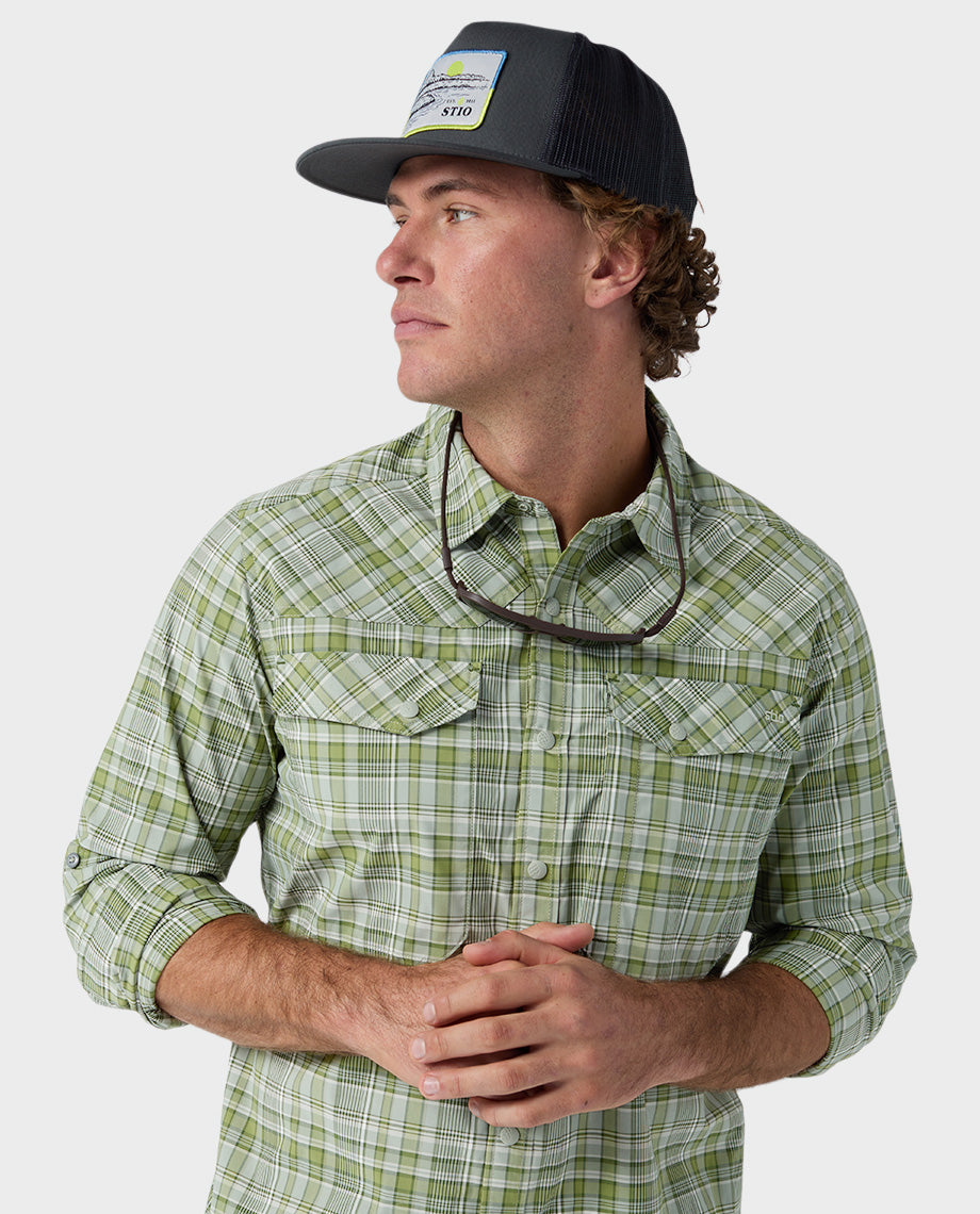 Chemise de pêche à manches longues pour hommes